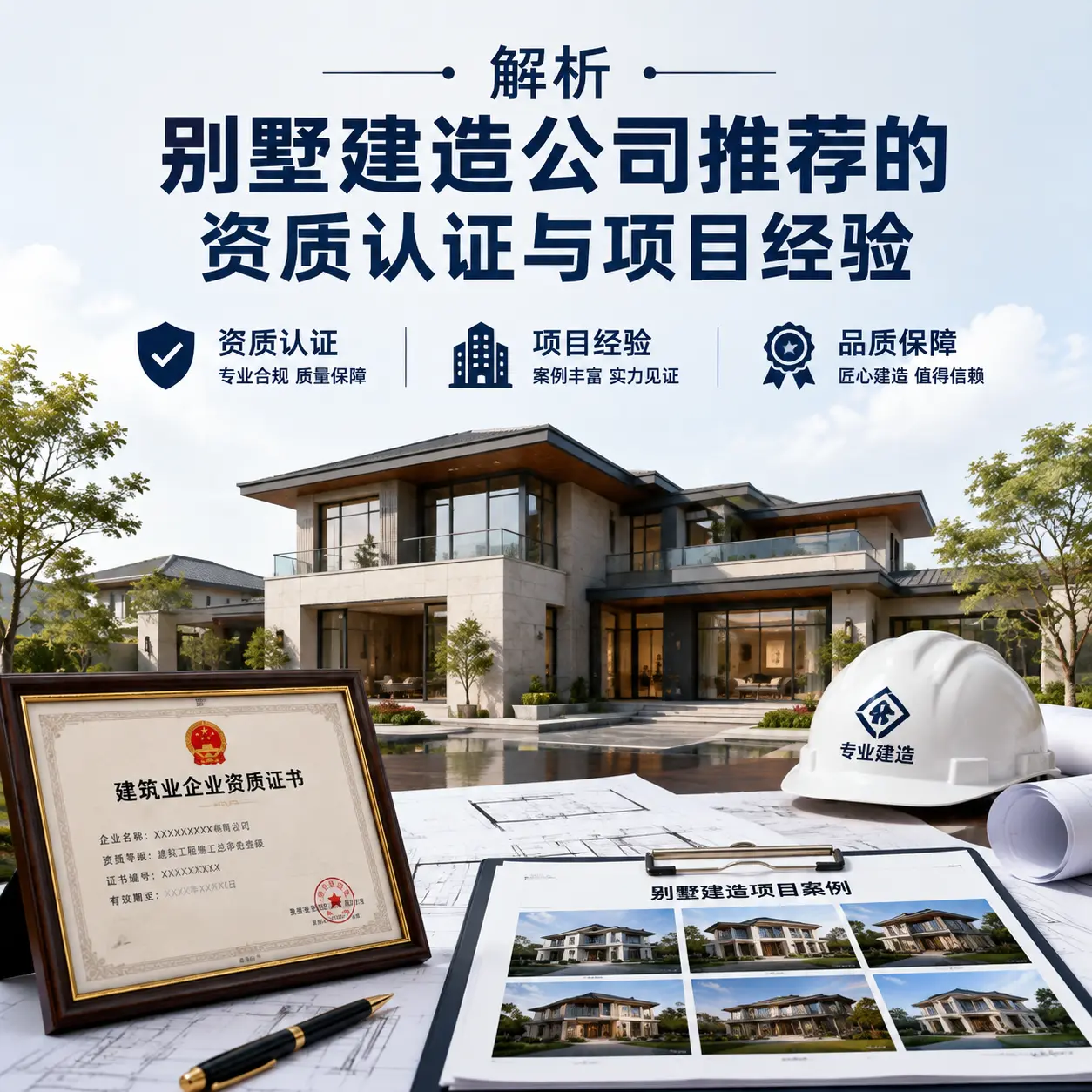 解析 沿河 别墅建造公司推荐的资质认证与项目经验