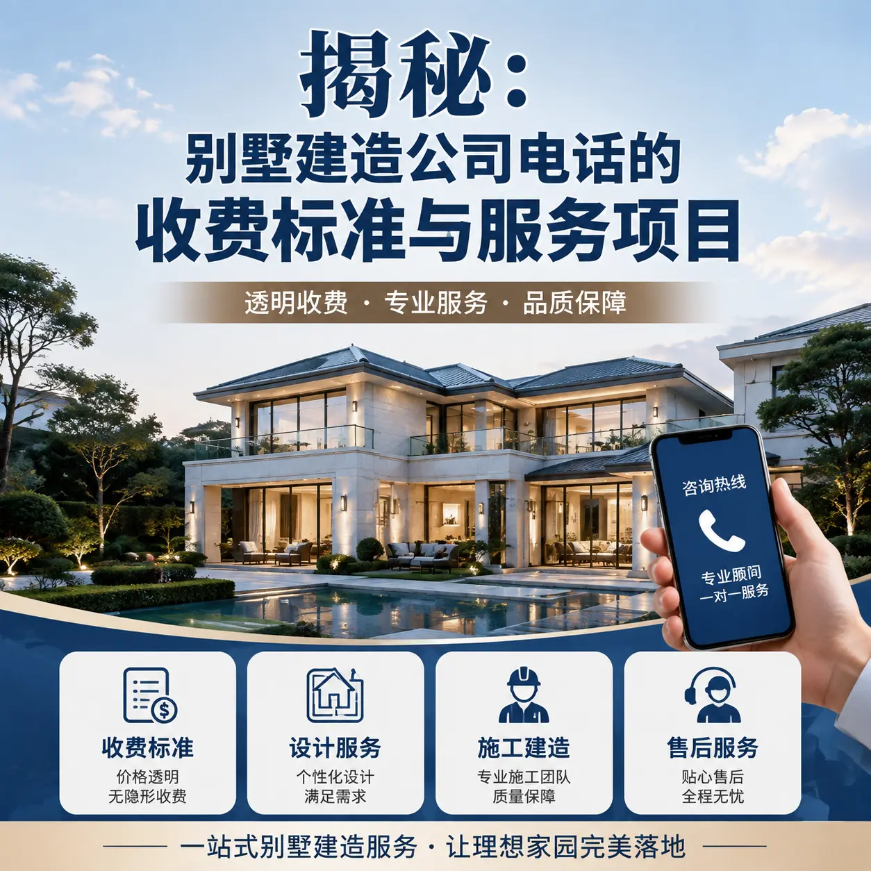 揭秘：沿河别墅建造公司电话的收费标准与服务项目