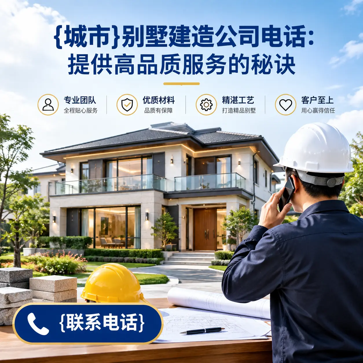 沿河别墅建造公司电话:提供高品质服务的秘诀