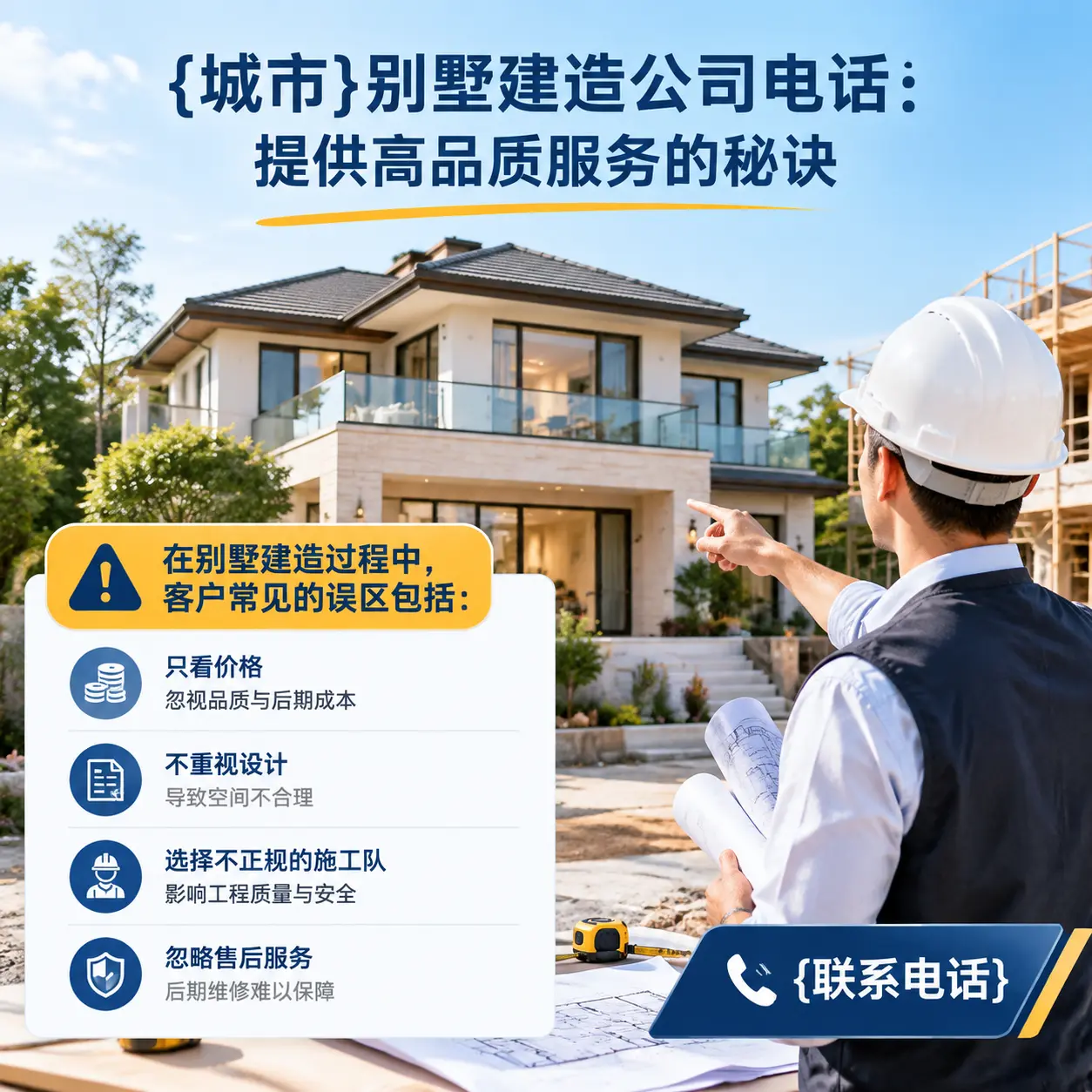 沿河别墅建造公司电话:提供高品质服务的秘诀