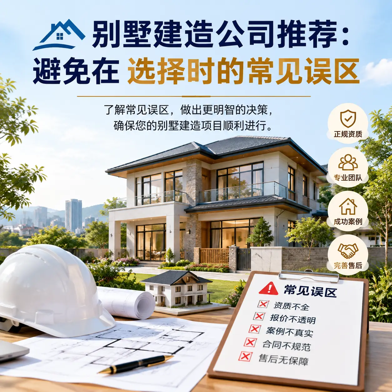 别墅建造公司推荐:避免在 沿河 选择时的常见误区